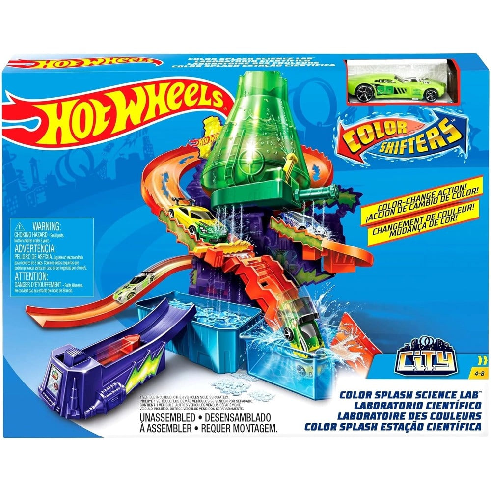 Hot Wheels Color Shifters Color Splash Science Lab Playset