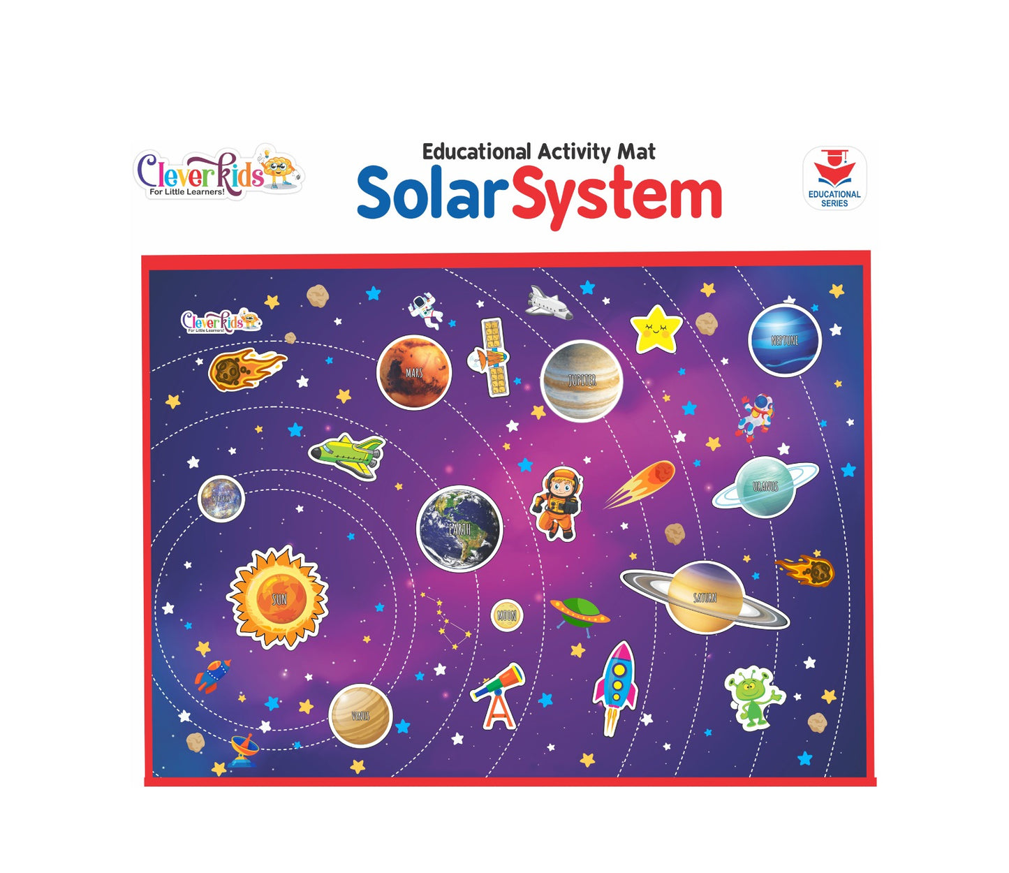 Cleverkids Educational Activity Mat - Solar System