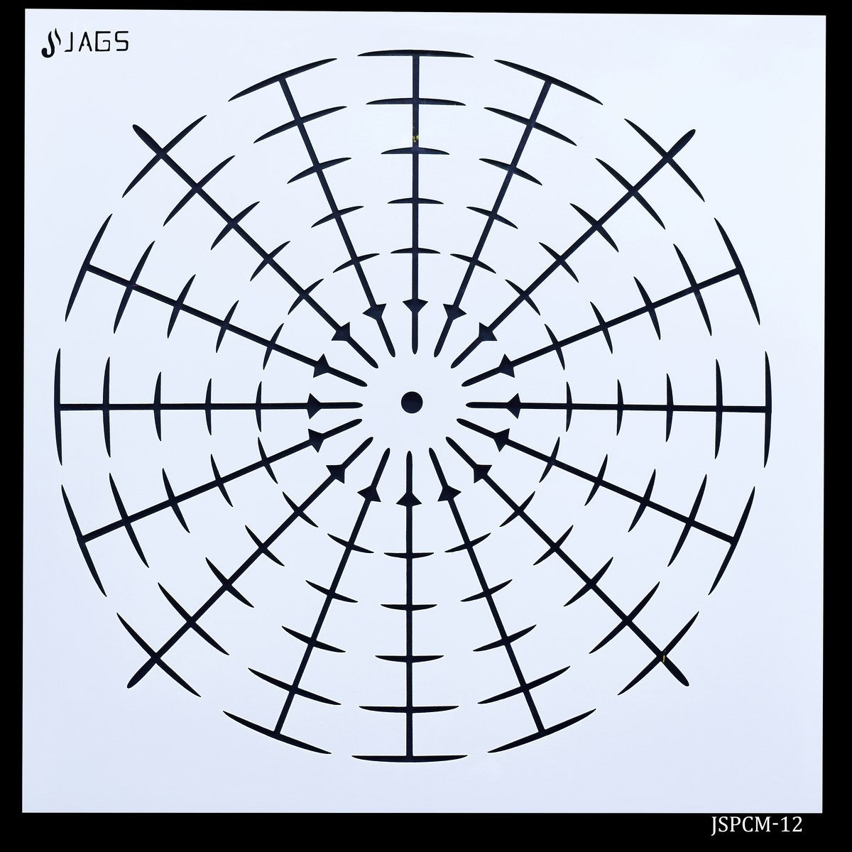 Number Placement Stencil Sheet 12 Inch