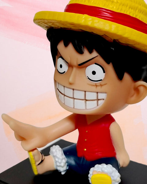 Monkey D Luffy Bobblehead With Mobile Holder