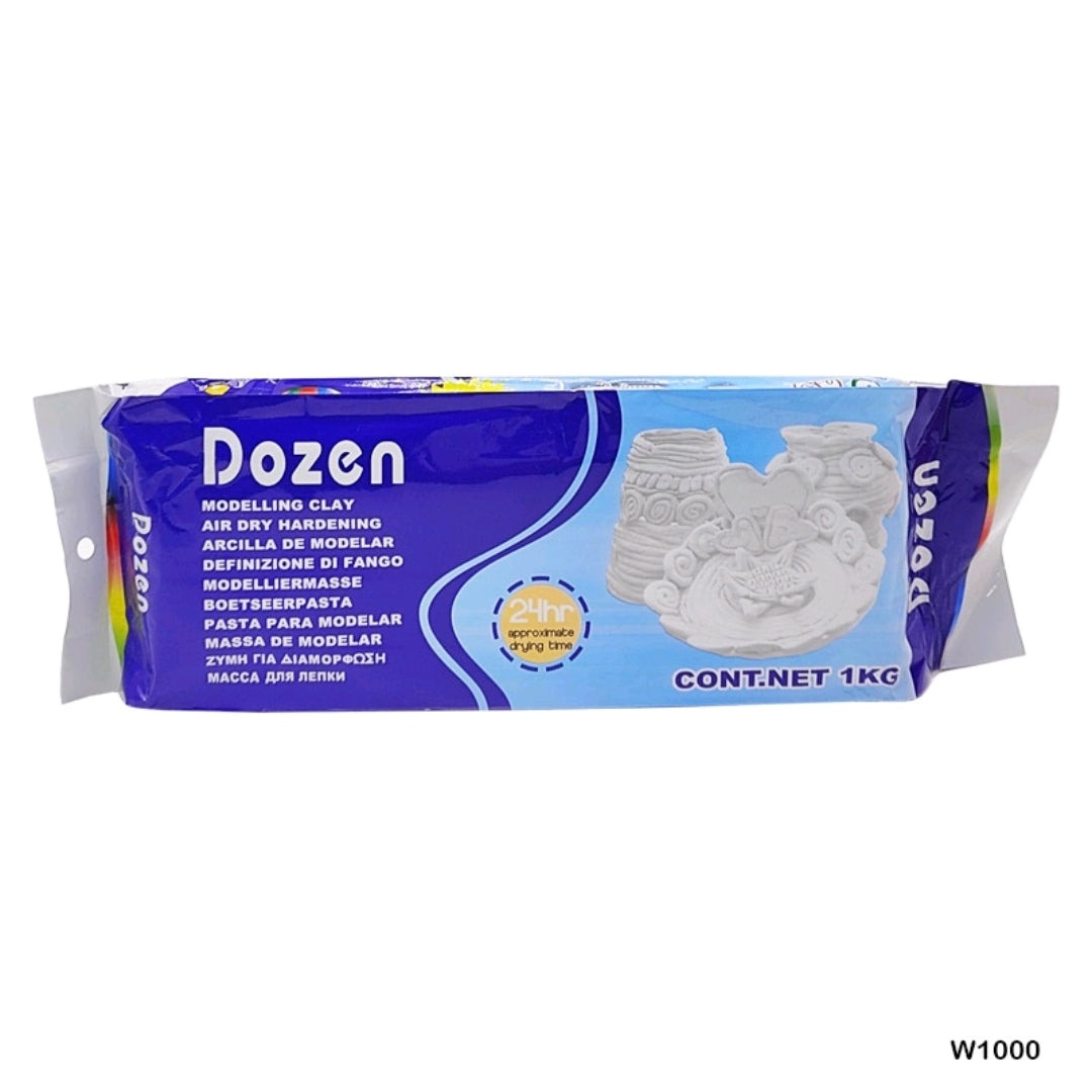 Dozen Air Dry Craft Clay - White