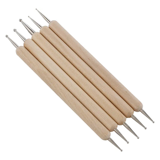 Embossing Wooden Double Sided 5 PC's Tool