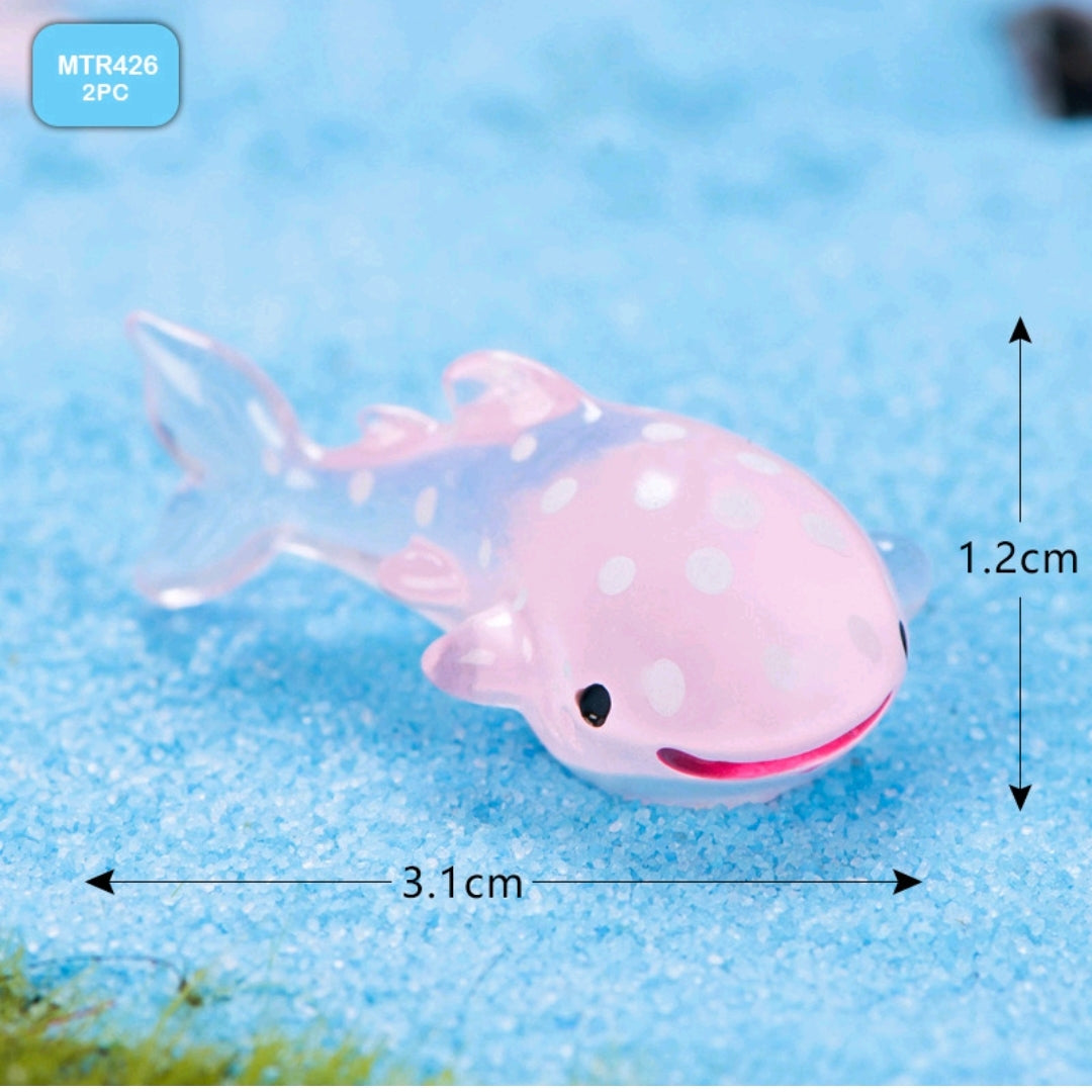 Miniature Model Cartoon Fish 2 PC's