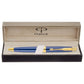 Parker Aster Matte Blue Gold Trim Ball Pen