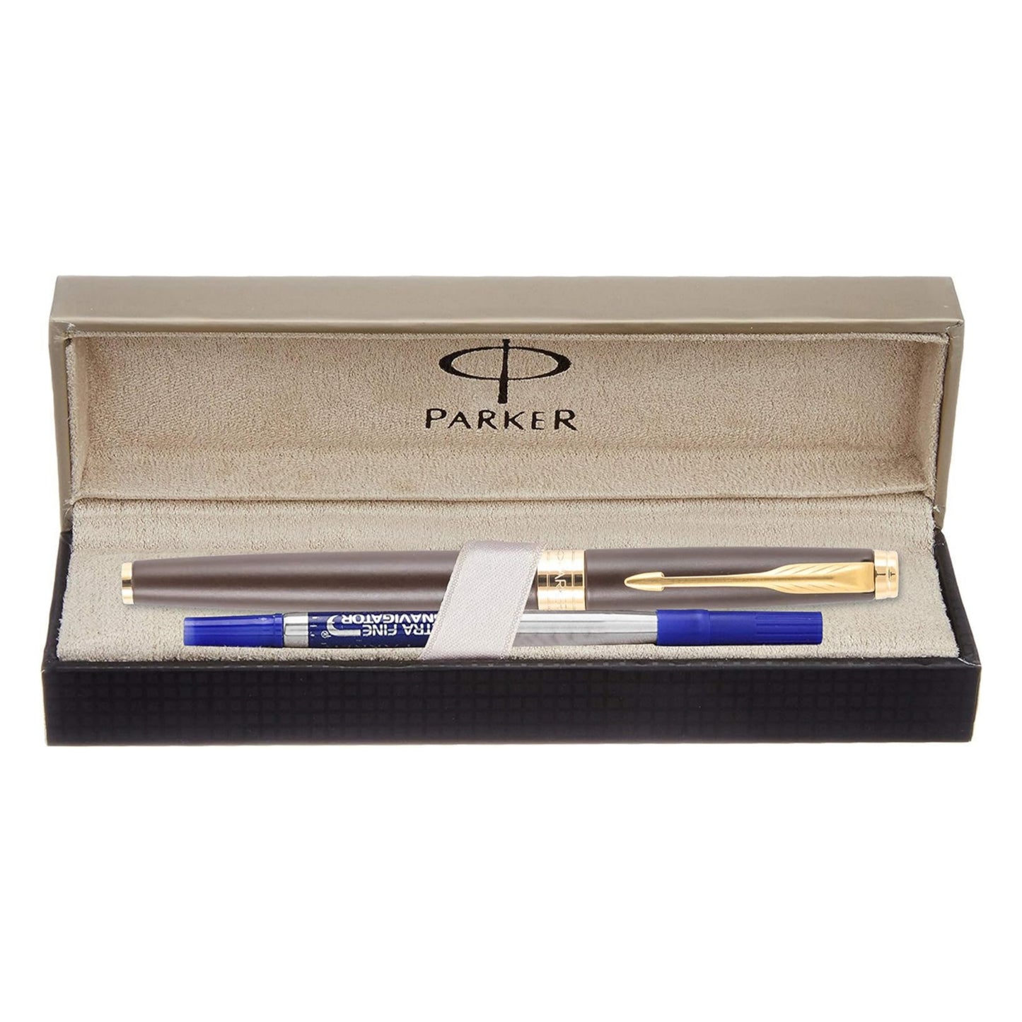 Parker Aster Matte Brown Gold Trim Roller Ball Pen