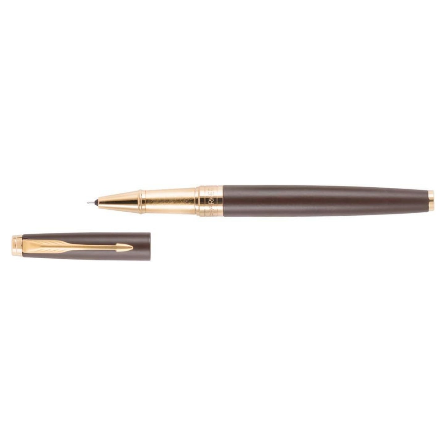 Parker Aster Matte Brown Gold Trim Roller Ball Pen