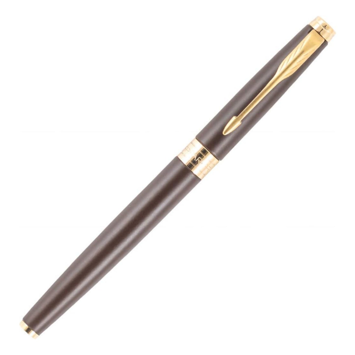 Parker Aster Matte Brown Gold Trim Roller Ball Pen