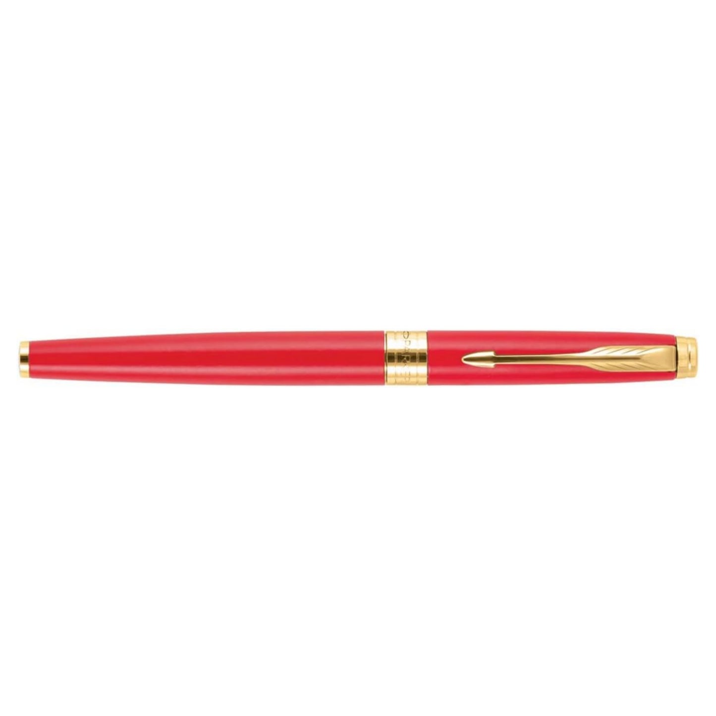 Parker Aster Matte Red Gold Trim Roller Ball Pen