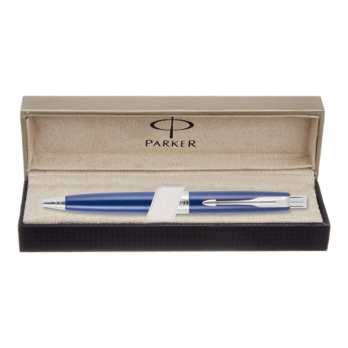 Parker Matte Blue Chrome Trim Ball Pen