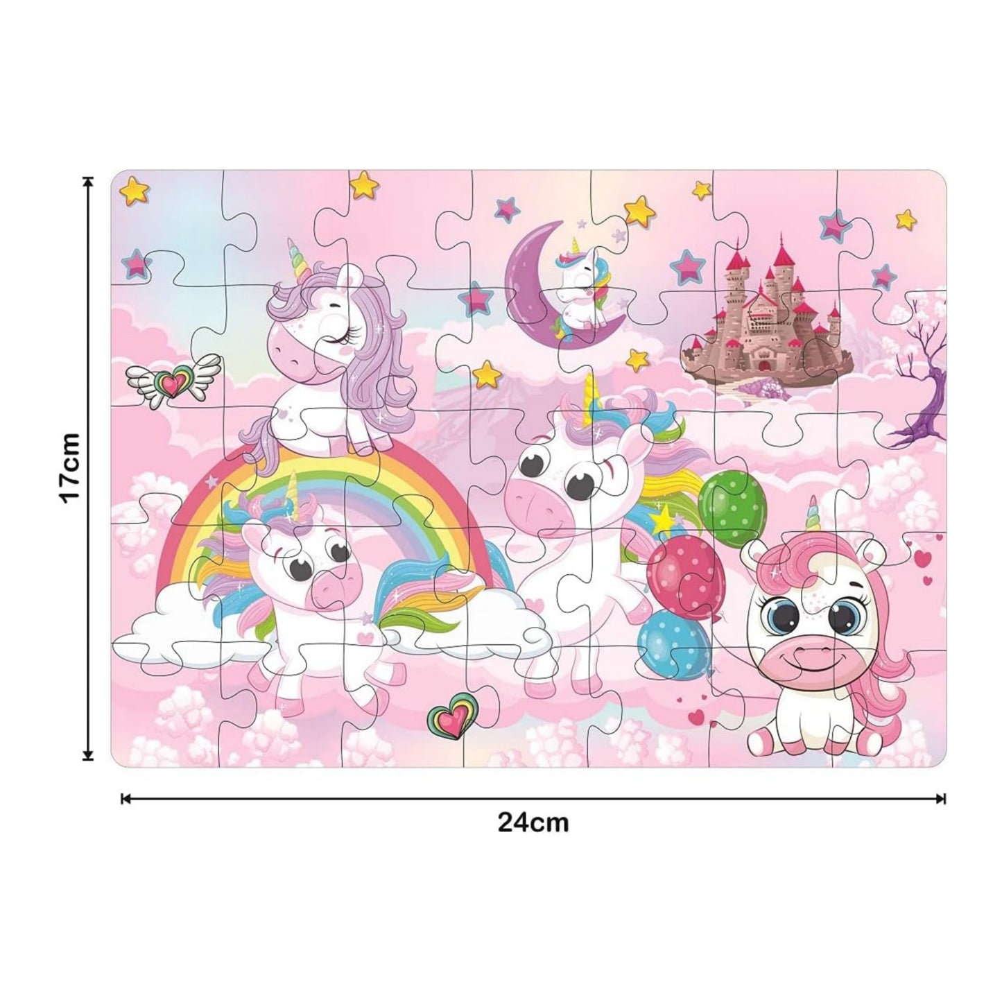 Ratna's 4 in 1 Unicorn Kingdom Jigsaw Puzzle for Kids | A Perfect Jigsaw Puzzle for Little Hands | 4 * 35 Pieces Jigsaw Puzzle