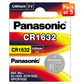 Panasonic CR-1632 Lithium Coin Battery 3v - Pack of 5 Provide Long Lasting Power in a Variety of Devices,from keyless-Entry fobs to Toys