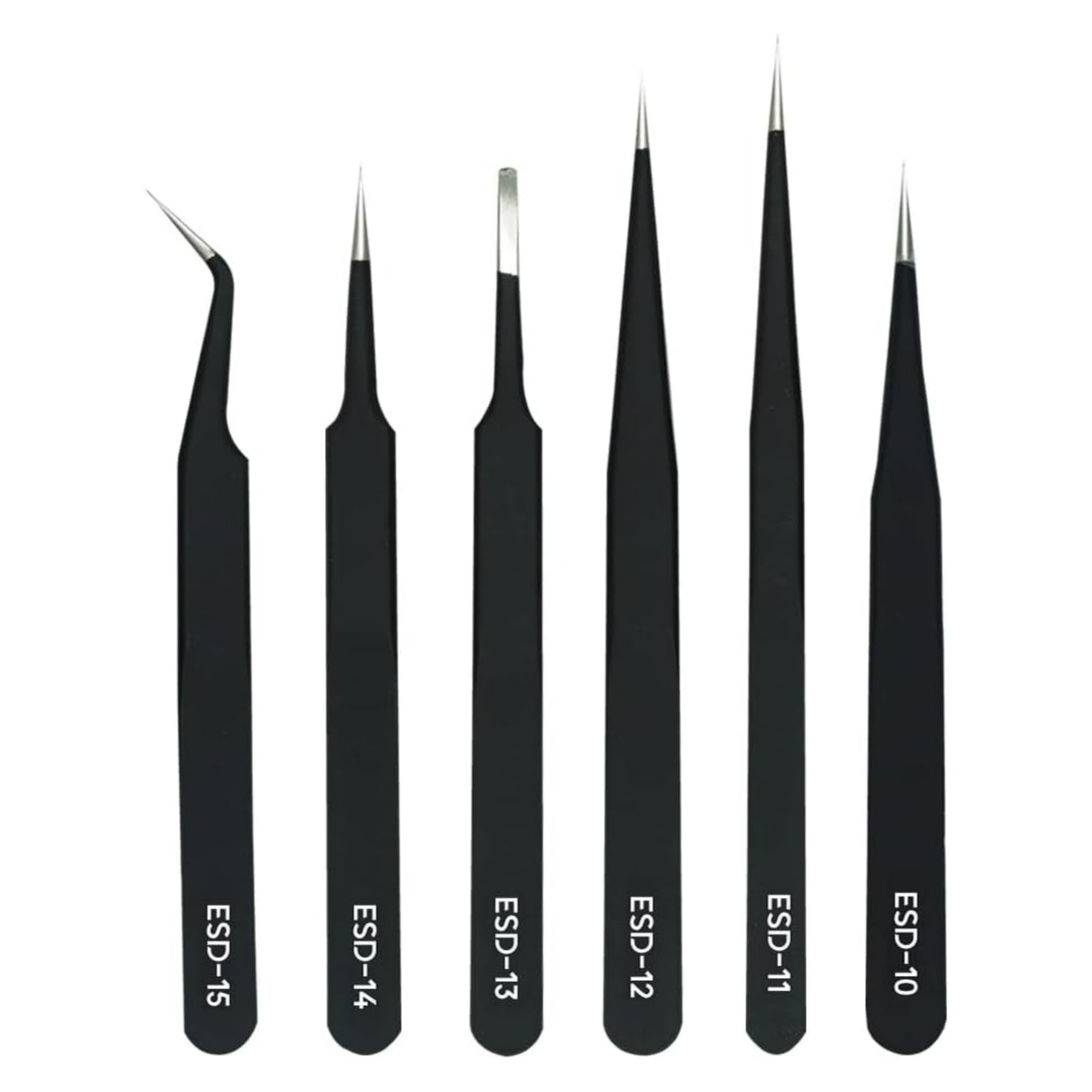 Professional Tweezers Set 6 Pc's