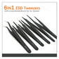 Professional Tweezers Set 6 Pc's