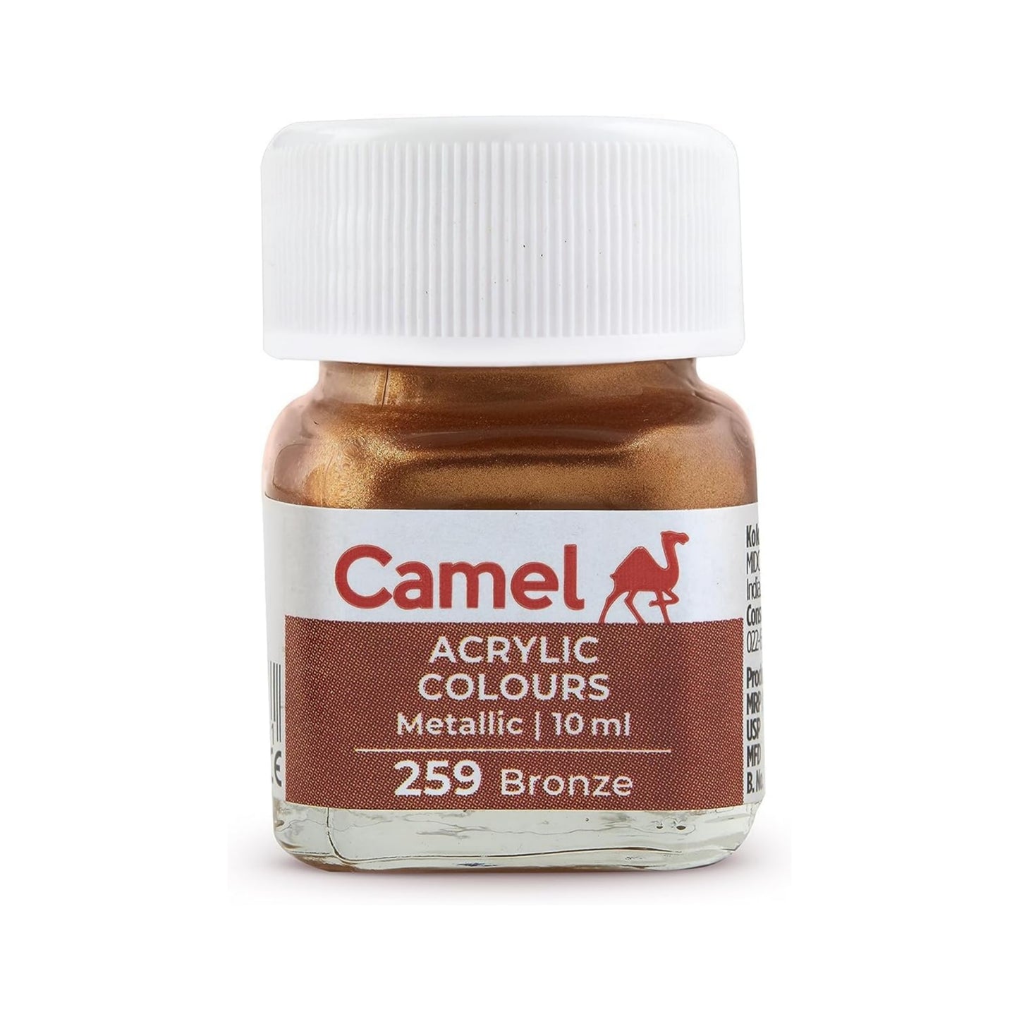 Camel Acrylic Metallic Colours - 6 Shades