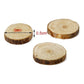 Natural Wooden Slices Round 2.5-3x0.5cm 100 Grams