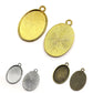 Oval Shape Bezel Pendant 6  Pc's