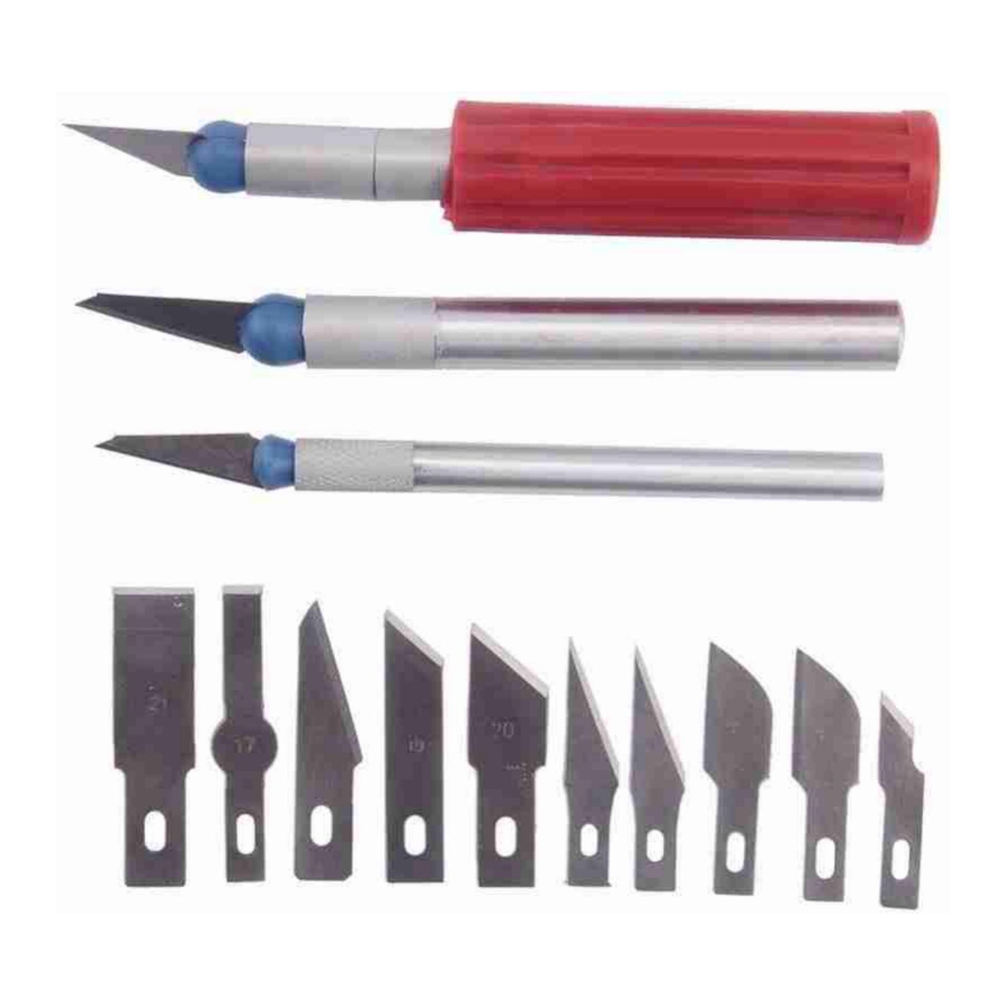 13 Pc's Multi-function Hobby Knife Crafts Carving Cutter Graver Sculpting Plastic Grip Cutting Mat