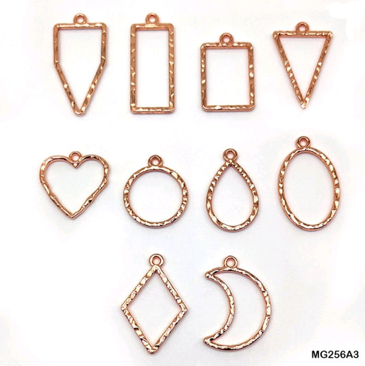 Bezels Single Shape Set Rose Gold - 5 Pcs