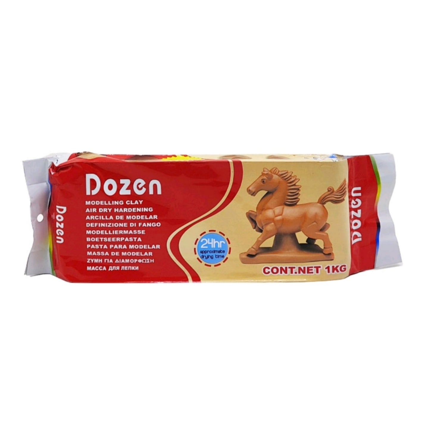 Dozen Air Dry Craft Clay - Brown