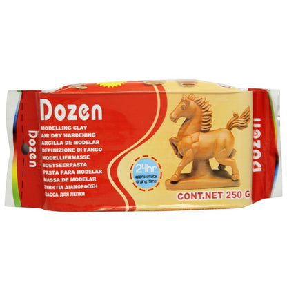 Dozen Air Dry Craft Clay - Brown