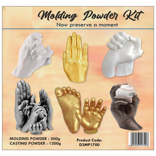 Satyam's 3D Moulding & Casting Powder Kit 1700 Grams For Couple Hands