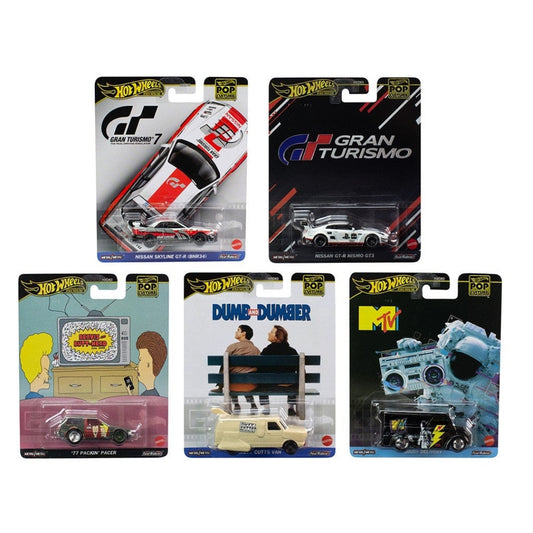 Hot Wheels Pop Culture Assortment 2024 ( 5 Car Set)