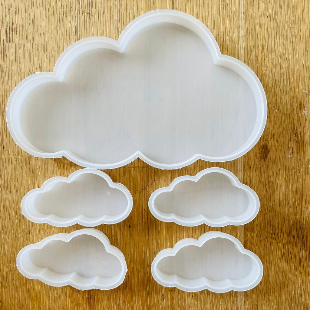 Silicone Mould Cloud Set of 5 Pc's