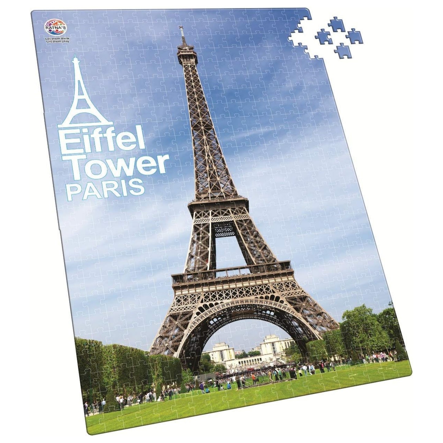 Ratna's Jumbo Floor Puzzle Eiffel Tower 500 Pieces Jumbo Jigsaw Puzzle Size (98 cm X 67 cm)