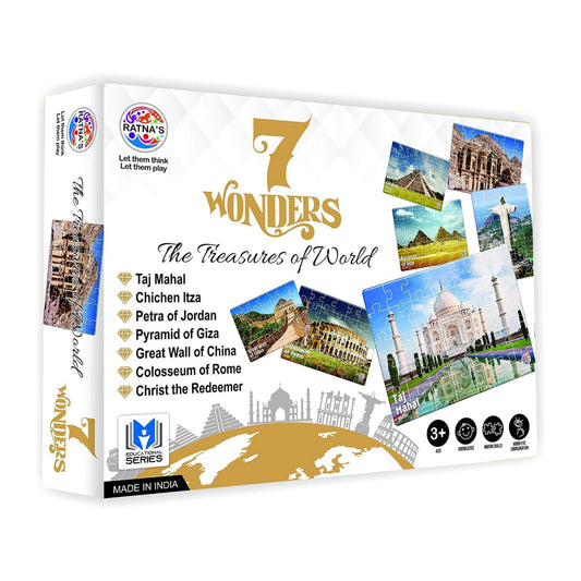 Ratna's 7 Wonders of The World Jigsaw Puzzle. 7 Different Jigsaw Puzzles