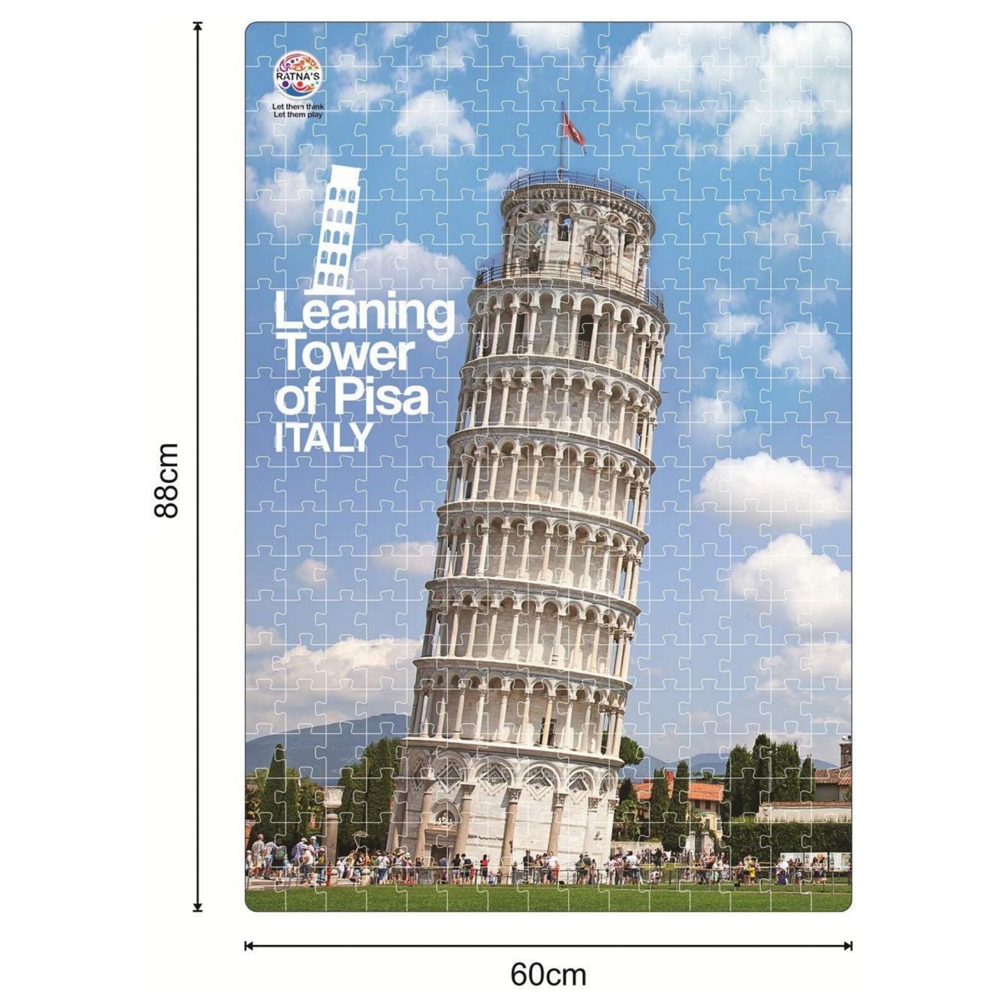 RATNA'S Leaning Tower of PISA Jumbo Jigsaw Puzzle 300 Pieces(88 CM X 60 CM) Size