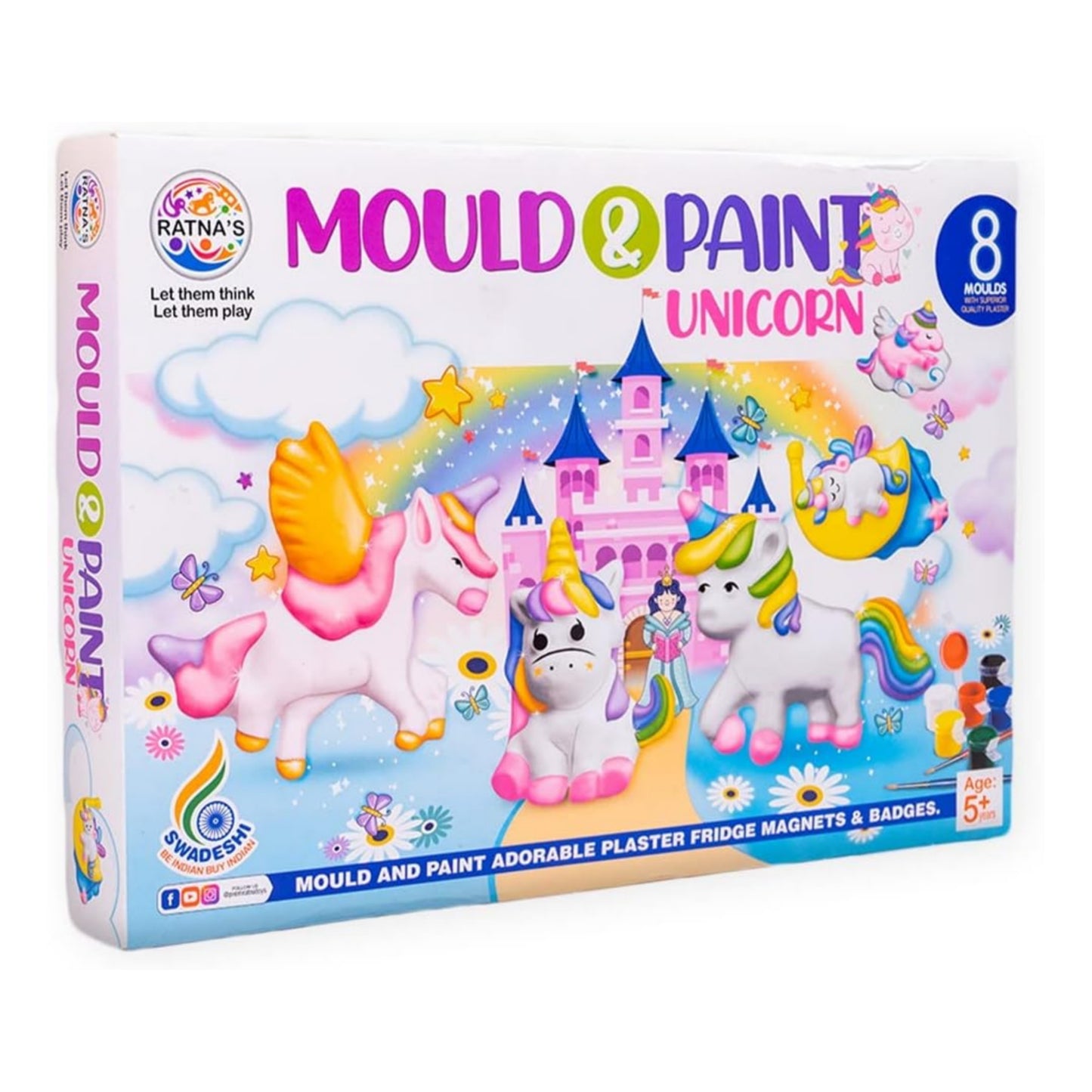 RATNA'S Mould & Paint Unicorn DIY Kit