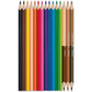 Maped Color'Peps World Color Pencils Set (Pack of 12) + Duo Skin Color Pencils Set