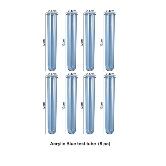 Acrylic Glass Test Tube 8 PC's