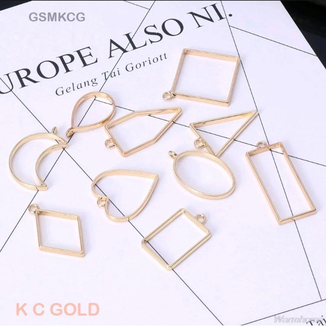 Geometric Shape Metal Frame Set - KC Gold Bezels