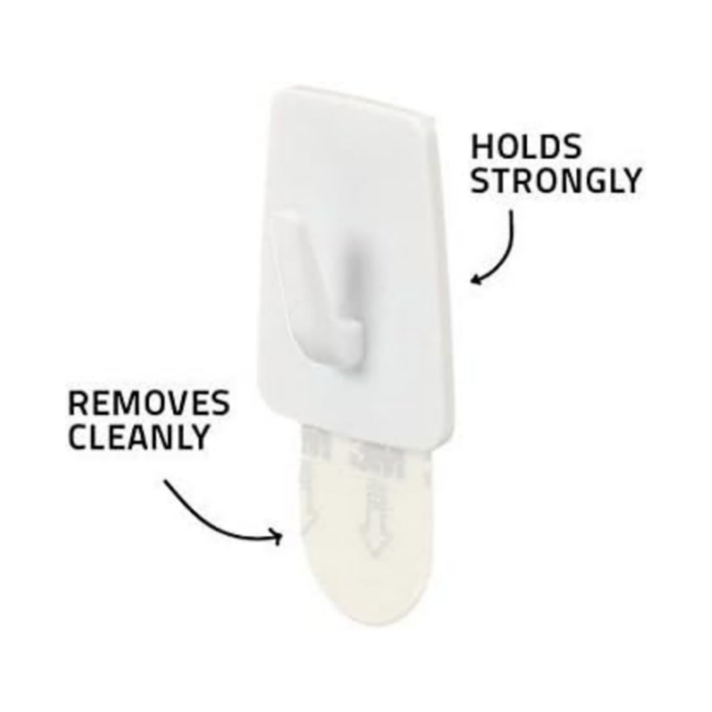 3M Command Micro Hooks with Command Adhesive White Strips - 3 Hooks