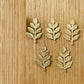 Metal Leaf Charm 5 Pc's