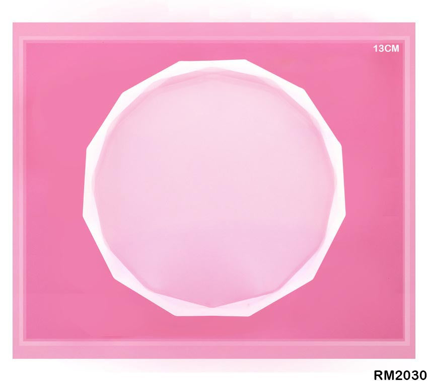 Silicone Mould Diamond Cut Coaster 5 Inch