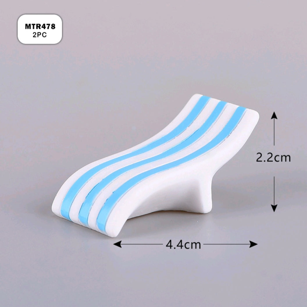 Miniature Model Beach Chair 2 PC's