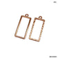 Bezels Single Shape Set Rose Gold - 5 Pcs