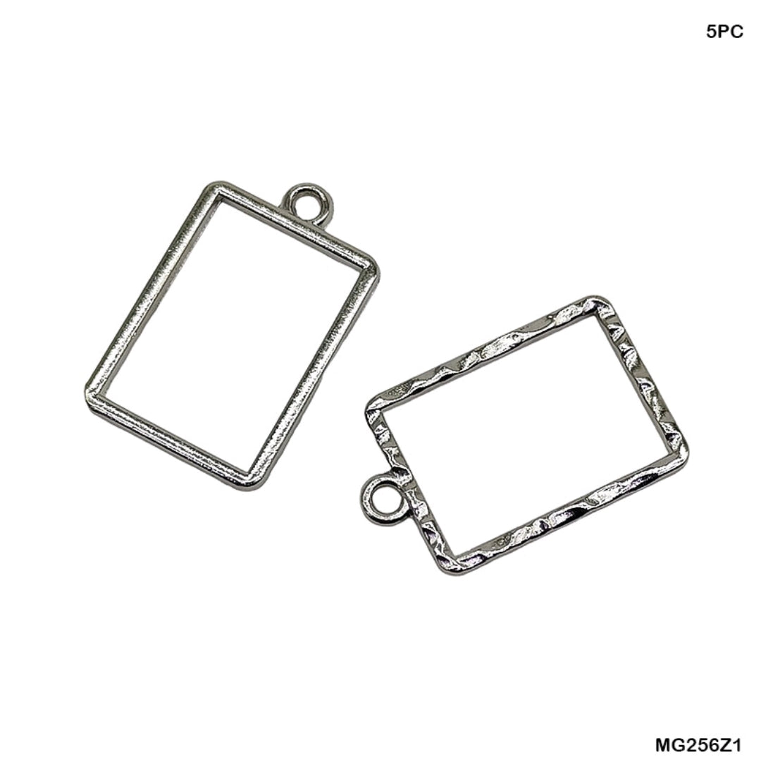 Bezels Single Shape Set Silver - 5 Pcs