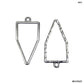 Bezels Single Shape Set Silver - 5 Pcs