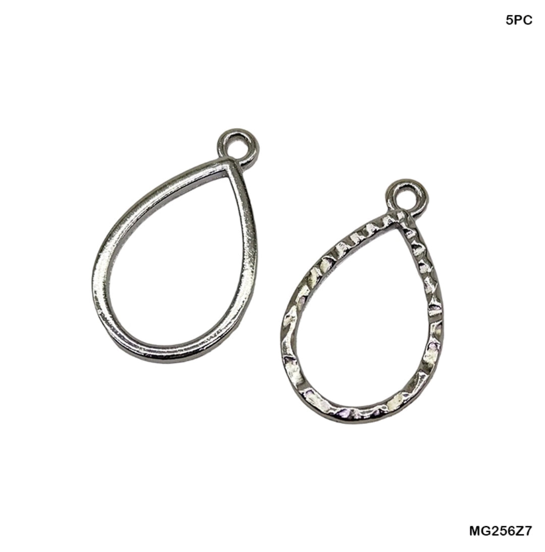 Bezels Single Shape Set Silver - 5 Pcs