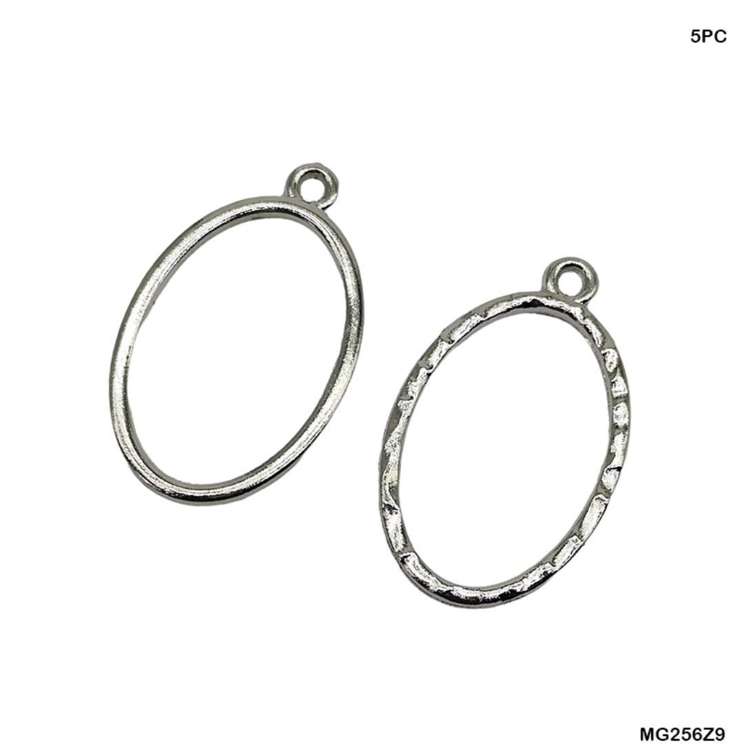 Bezels Single Shape Set Silver - 5 Pcs