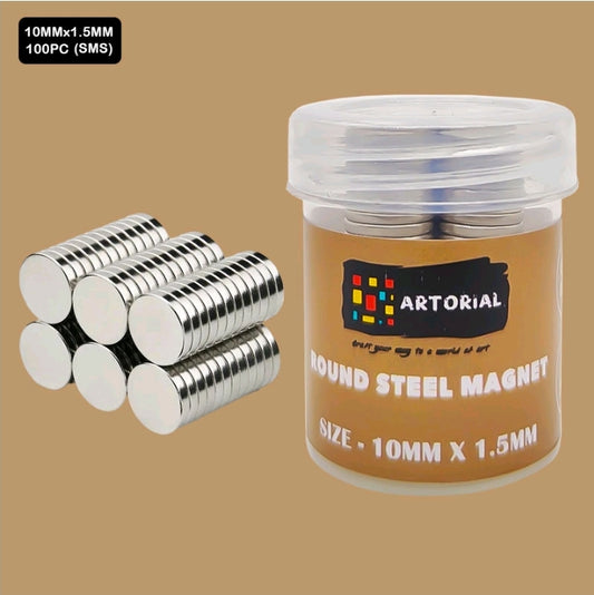 Steel Magnet 10MMx1.5MM 100 Pc's