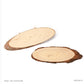 Natural Wooden Slice Oval 8-10x20cm