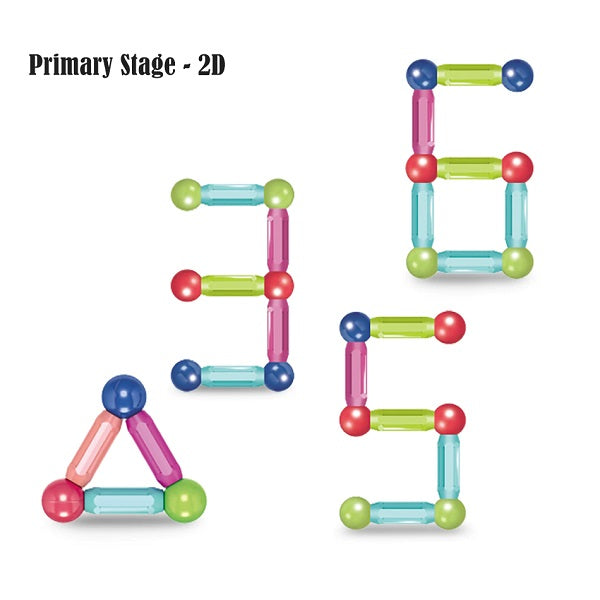 Magnetic Building Sticks and Balls Set - 42 Pc's