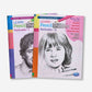 Navneet Learn Pencil Shading Portraits 1 and 2 – For Elementary Art Prep – How to draw Portraits - Pack of 2 Books