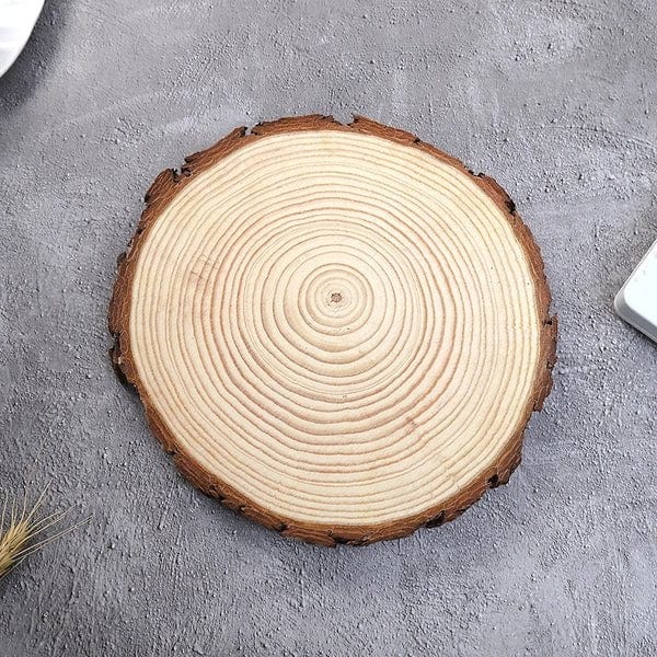 Natural Wooden Slice Round 12-13x1cm