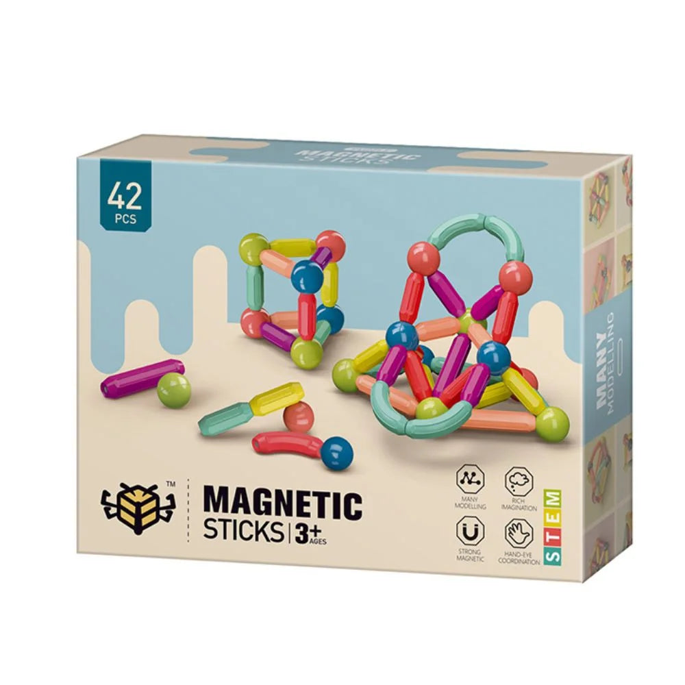 Magnetic Building Sticks and Balls Set - 42 Pc's