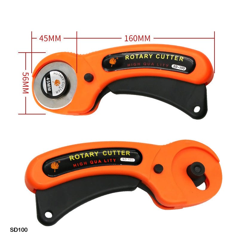 45mm Rotary Cutter for Fabric with Safety Lock ,Ergonomic Rotary Cutter Tool for Quilting Sewing Arts Crafts, Sharp and Durable